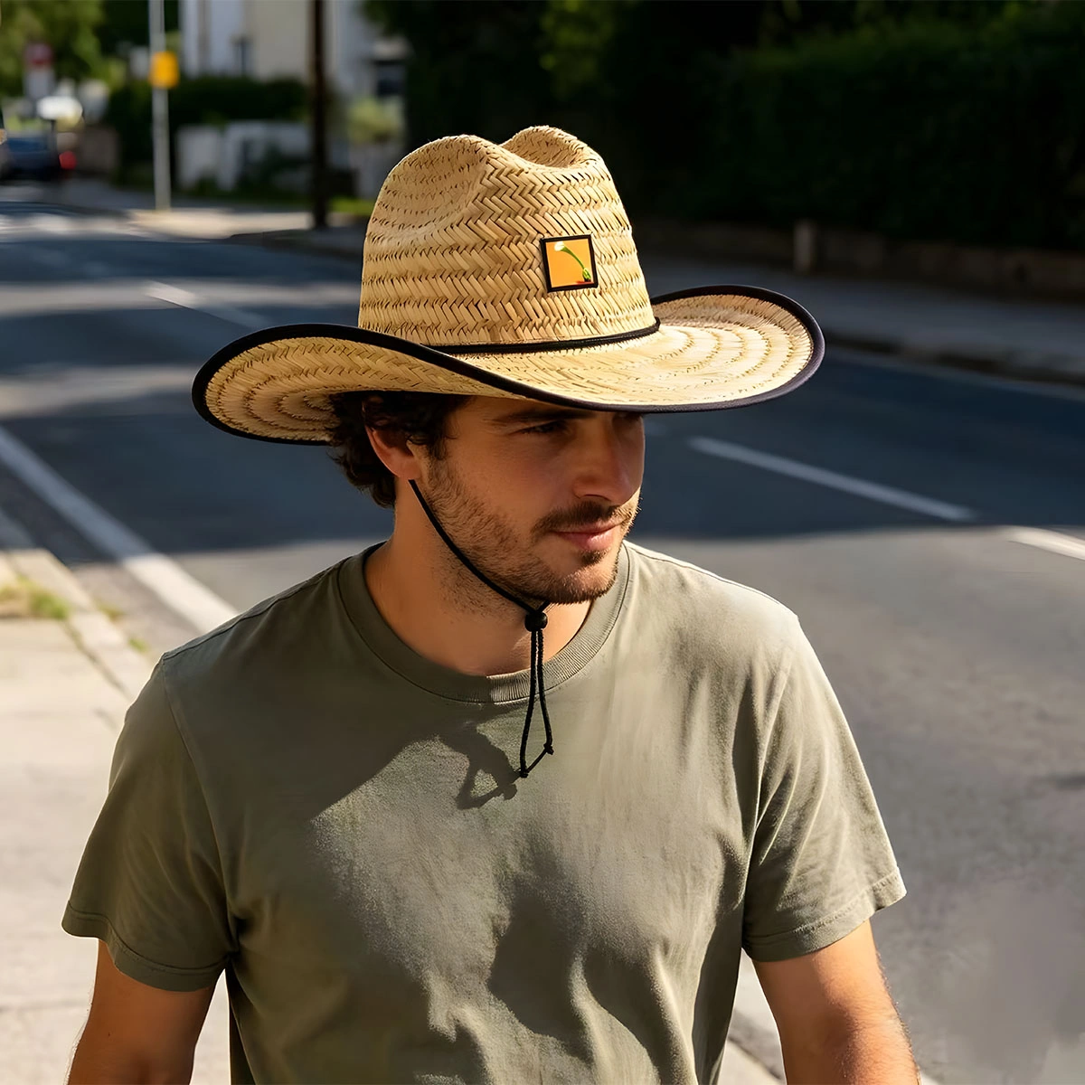 Home 8 Custom Cowboy Straw Hat — Natural Grass OEMODM Wholesale Manufacturer Straw Hat Wholesale 1