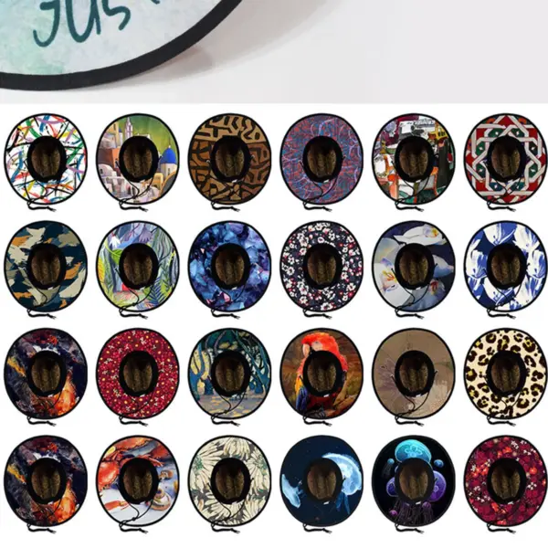 Custom Printed UPF 50+ Straw Visor Hat — Under-Brim Digital Heat-Transfer Printing_Straw_Hat_Wholesale (2) Custom Printed UPF 50+ Straw Visor Hat — Under-Brim Digital Heat-Transfer Printing