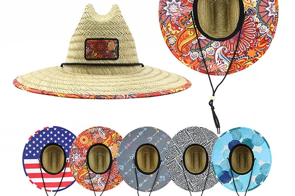 ODM Straw Hat Design 76 Front patch Straw Hat Wholesale