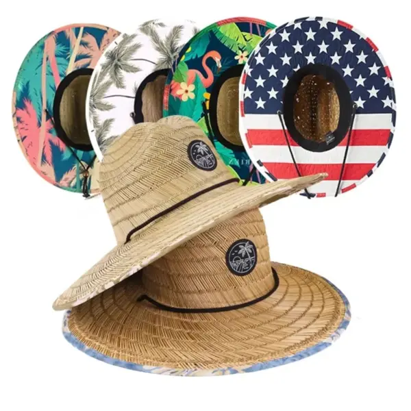 Wide Brim Beach Straw Hat — Natural Grass Weave, UPF50+, OEMODM_Straw_Hat_Wholesale (6) Wide Brim Beach Straw Hat — Natural Grass Weave, UPF50+, OEM/ODM