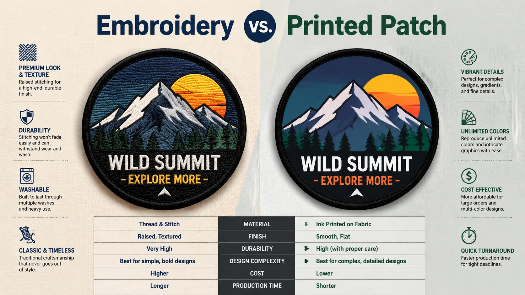 Customization Options Hub 1 Embroidery vs. Printed Patch Straw Hat Wholesale